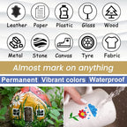 Overseas 3 Pack White Acrylic Paint Pens Paint Markers Medium Tip | Waterproof - Image 6