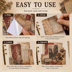 Vintage Scrapbook Paper Stickers - Image 6