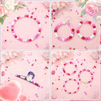DUQGUHO 8mm Valentines Beads for Jewelry Making, Valentines Day Plastic Pearls - Image 7