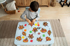 Renbuzhu 40PCS Fall Crafts Bulk: Leaves Pumpkins Paper Suncatchers DIY Kit - Image 2