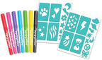Canal Toys Airbrush Plush Refill Pack – 7 Color Airbrush Markers & 2 Stick-On - Image 3