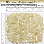 Iridescent Amber Glass Mosaic Tiles - Image 6