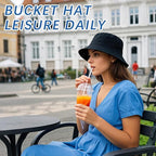Bucket Hats Bulk Solid Color DIY Blank Hat Bucket Hats - Image 5