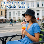 Bucket Hats Bulk Solid Color DIY Blank Hat Bucket Hats - Image 4