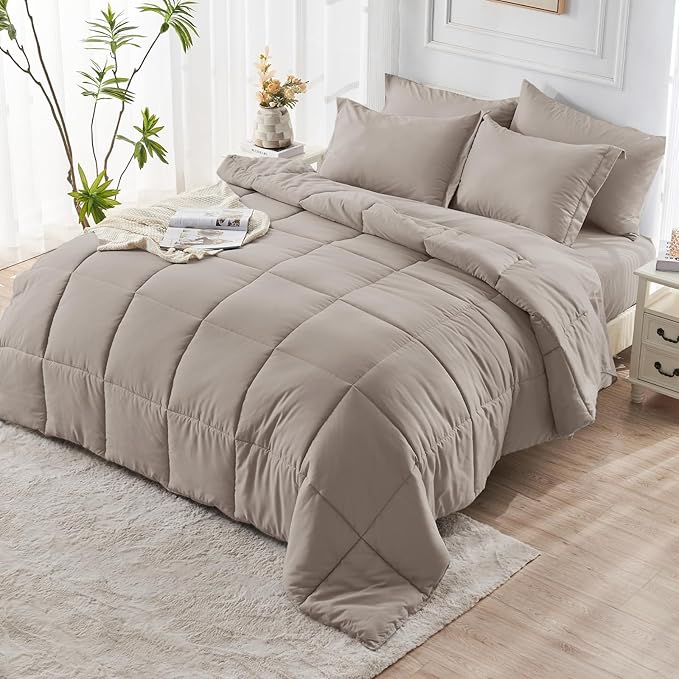 JOLLYVOGUE King Comforter Set, Ultra-Soft Bed in a Bag King Size 7 Pieces - Image 8