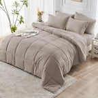 JOLLYVOGUE Twin Comforter Set, Ultra-Soft Bed in a Bag Twin Size 5 Pieces - Image 8