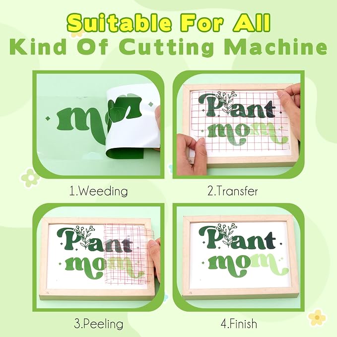 Tintnut Dark Green Permanent Vinyl Self Adhesive Vinyl 8 Sheets 12''x10'' | - Image 3
