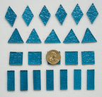 Large Size Textured Transparent Glass Mosaic Tiles, 200g Stained Glass Pieces - Image 2