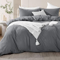 NEXHOME PRO Duvet Cover Set Kids Twin Size Linen Feel Textured Organic Natural by NEXHOMEPRO