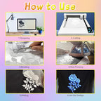 Glow in The Dark Puff Vinyl Heat Transfer Vinyl 7 Assorted Sheets - Image 4