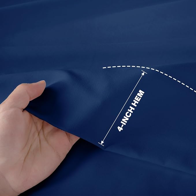 Lavisun King Flat Sheets 6 Pack, Brushed Microfiber Bed Sheets, Soft & - Image 3
