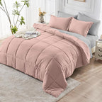 JOLLYVOGUE Twin Comforter Set, Ultra-Soft Bed in a Bag Twin Size 5 Pieces - Image 7