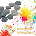 CYLHCM 35 PCS Rocks for Painting, 1.2"-2.0" Flat DIY Painting Rocks, Smooth - Image 3