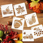50 PCS Fall Painting Stencils Reusable Fall Stencils - Image 3