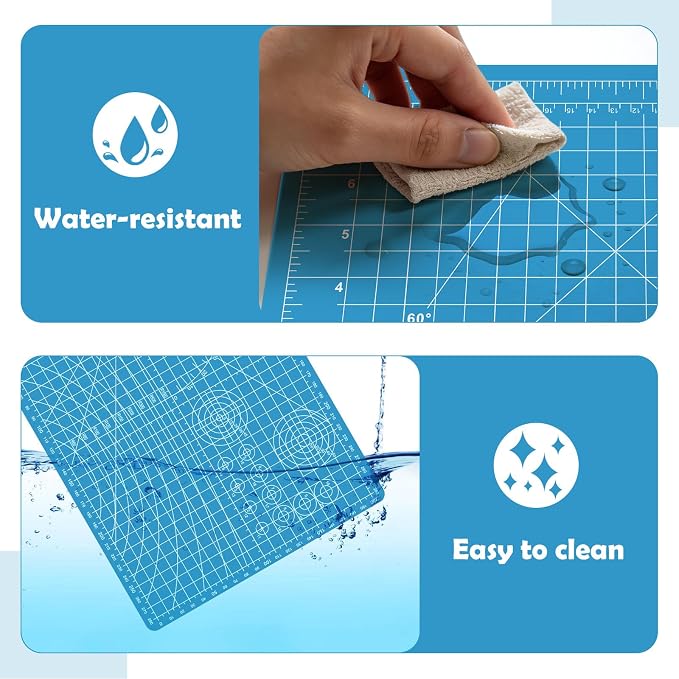 A4 Cutting Mat, Small Self Healing Sewing Mat 12in x 9in Rotary Cutting Mat - Image 5
