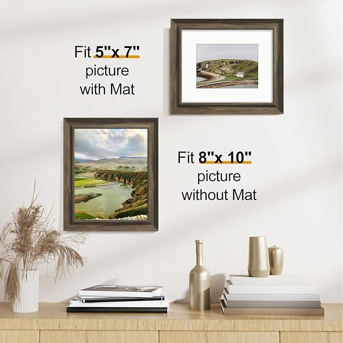 Vittanly 8x10 Picture Frames Set of 2, Ornate Vintage Photo Frame - Image 3
