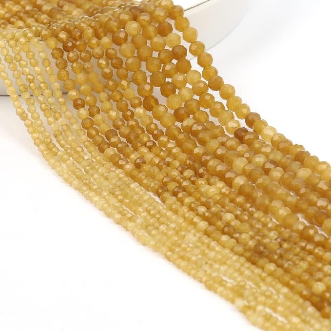 2mm 180pcs Citrine Tiny Gemstone Beads - Image 7