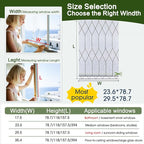Windimiley Window Privacy Film Stained Glass Static Clings, Bathroom Frosted - Image 3