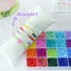 4500pcs Seed Beads 24 Colors 4mm Round Beads - Image 7
