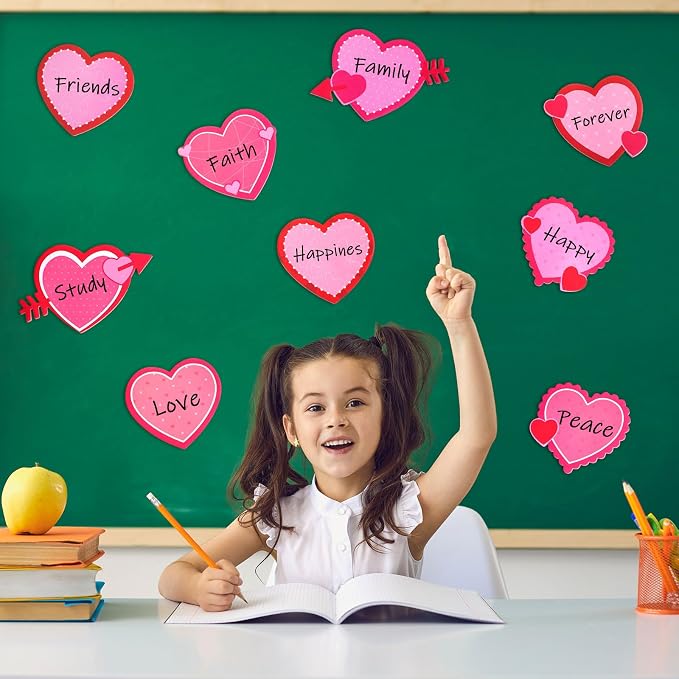 Eaasty 1080 Sheets Valentine's Day Heart Cutouts Paper Heart Cutouts Assorted - Image 4
