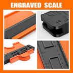 Zozen 2Pack Contour Gauge, Engraved Scale- Not Fade | Profile Tool - Image 2