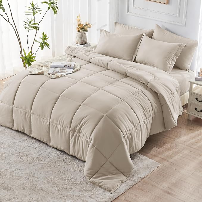 JOLLYVOGUE King Comforter Set, Ultra-Soft Bed in a Bag King Size 7 Pieces - Image 8