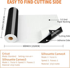 Glossy Black Permanent Vinyl, Lya Vinyl Glossy Black 12" x 50Ft Permanent - Image 2