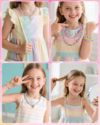 Mio Angle Clay Beads Bracelet Making Kit 24 Colors Flat Preppy Beads - Image 5