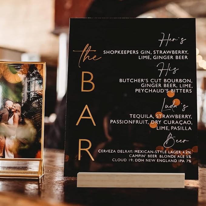 8x10 Inch Black Acrylic Sign - Image 5
