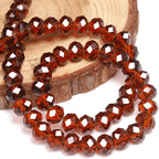 300pcs 8mm Crystal Glass Beads for Jewelry Making Faceted Rondelle Flat Beads - Image 2