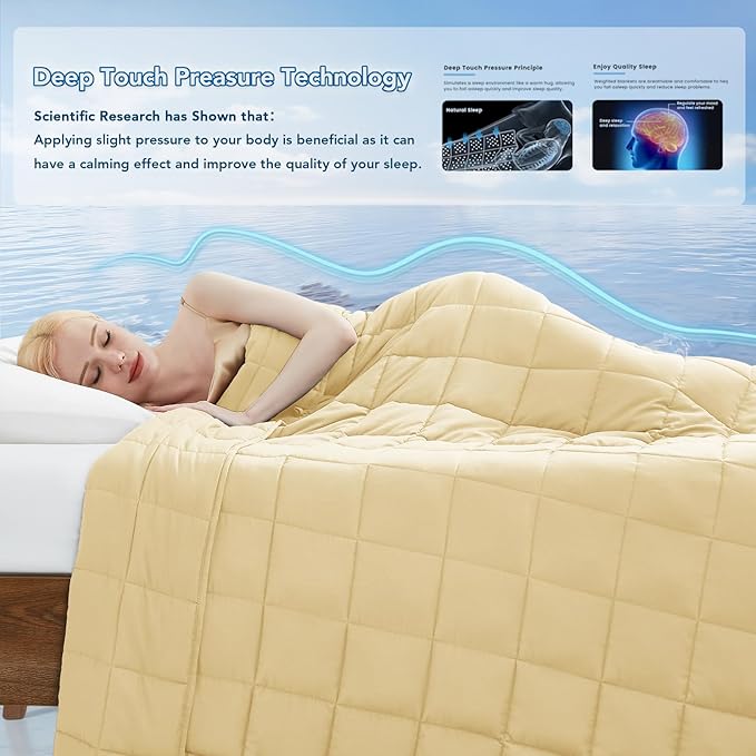Topcee Weighted Blanket Cooling Throw Heavy Blanket - Image 3