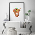 Louise Maelys Highland Cow Floral Embroidery Kit - Image 7