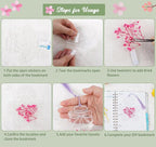 50 Pcs Bookmark Making Kit Transparent, Book Marks DIY Dried Flower Set - Image 2