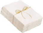 Prudiut 50 Sheets Cotton Watercolor Paper, 300 GSM, 2 x 3.5 inch Deckled Edge by Prudiut
