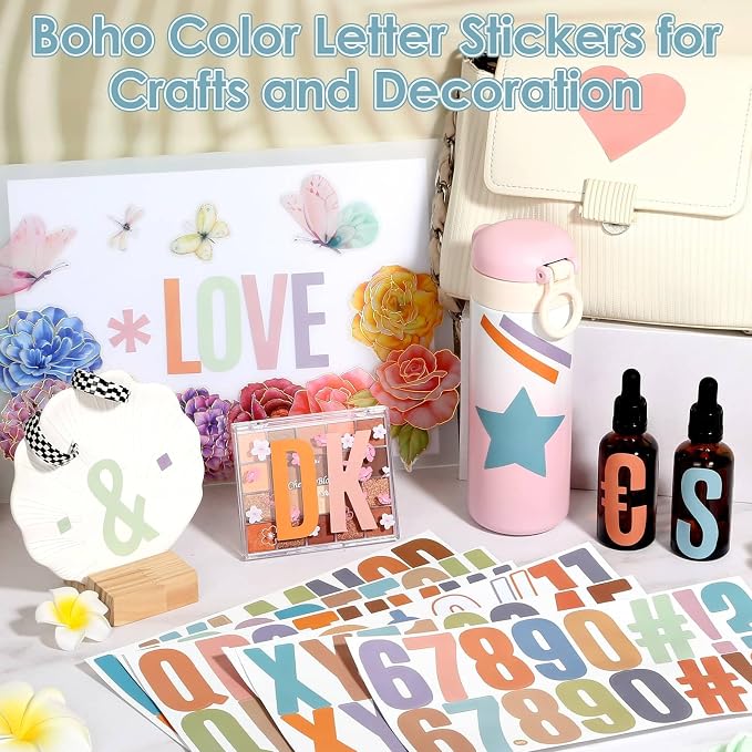 600 Pcs 36 Sheets Large Letter Stickers 2.5 Inch Self-Adhesive Letter Set - Image 2