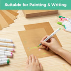 Ohuhu 4x6 Blank Brown Kraft Cards and Self-Seal Envelopes 100 Pack | 4"x6" - Image 5