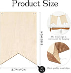 50 Pack Unfinished Blank Wood Signs Wooden Blocks - Image 2