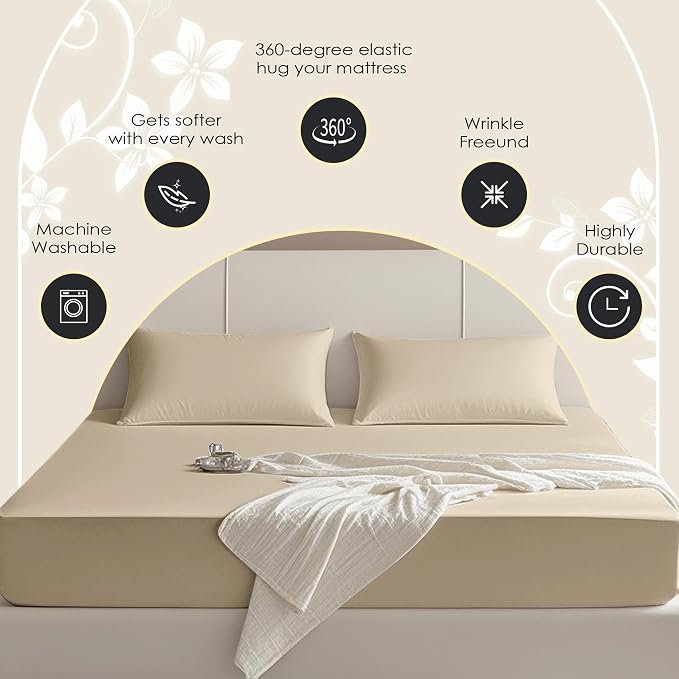 FreshCulture King Fitted Sheet Only – Premium Hotel-Quality Fitted Sheet - Image 4
