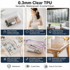 SHISU Clear TPU Vinyl Fabric 12 Mil, Heavy Duty Large Sheet | Large waterproof - Image 6