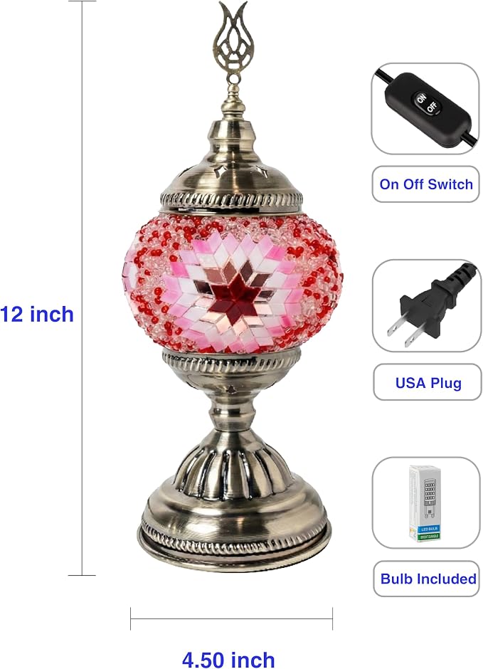 Ottoman Mosaics Turkish Mosaic Lamp Kit | DIY Art & Craft Project - Image 3