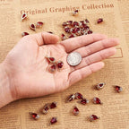 FASHEWELRY 50Pcs Faceted Transparent Glass Teardrop Pendants Crystal Glass - Image 2