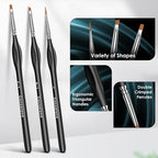 Miniature Paint Brushes, Micro Detail Paint Brush Set, Triangular Grip Handles - Image 3
