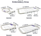 Sew Tech Embroidery Hoops for Brother PE900 PE800 SE2000 SE2100DI SE1900 PE770 - Image 2