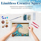CIYOJA Sea Stained Glass Craft Kit: Wave Mosaic Kit - Image 9