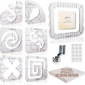 6 Pcs Free Motion Quilting Template Series by Halandar