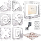 6 Pcs Free Motion Quilting Template Series by Halandar