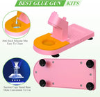 MONVICT Pink Hot Glue Gun Kit, Mini Glue Gun - Image 4