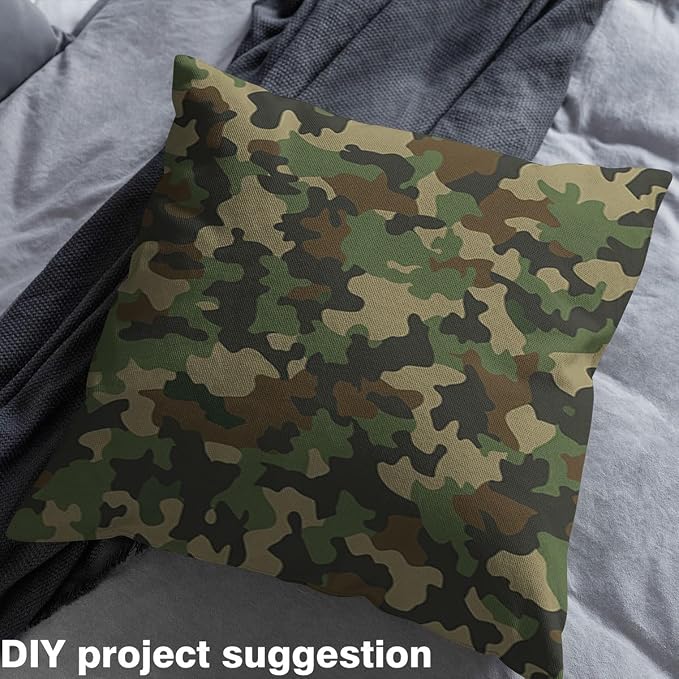 Feelyou Camo Upholstery Fabric for Chairs Sofa Couch, Wild Camouflage Outdoor - Image 4