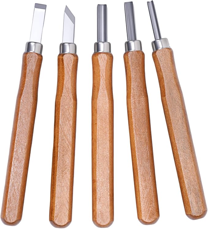UCEC 5 Pack Linocut Wood Carving Tools Set Linoleum Hand Wood Carving Kit by UCEC