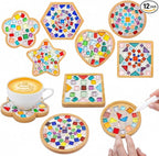 Potchen 12 Sets DIY Glass Mosaic Tiles by Potchen